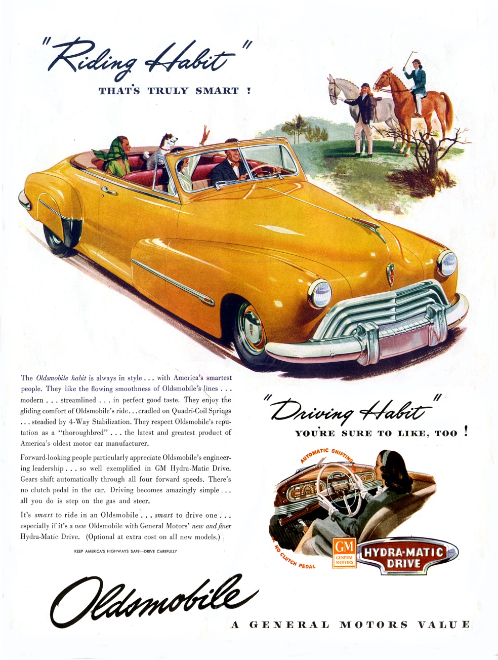 1946 Oldsmobile Auto Advertising